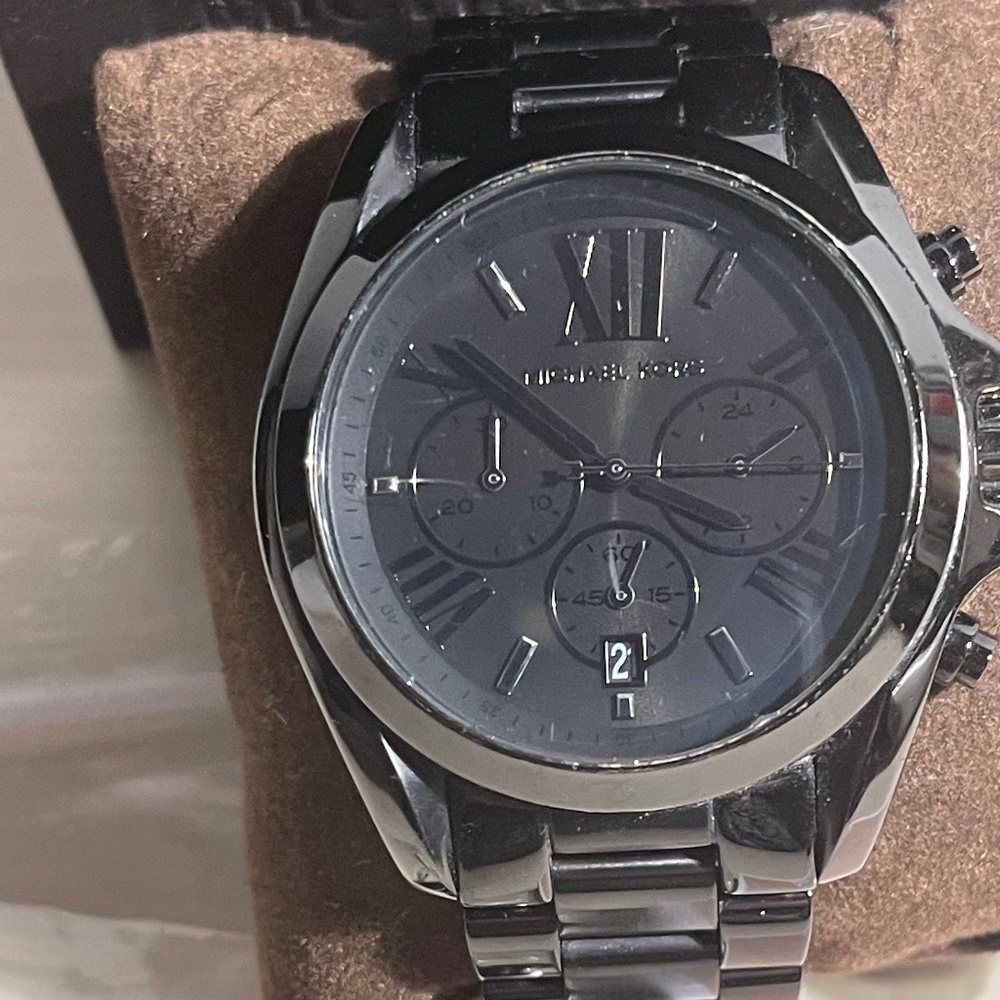 Michael Kors Classic Oversized Black Tone Watch